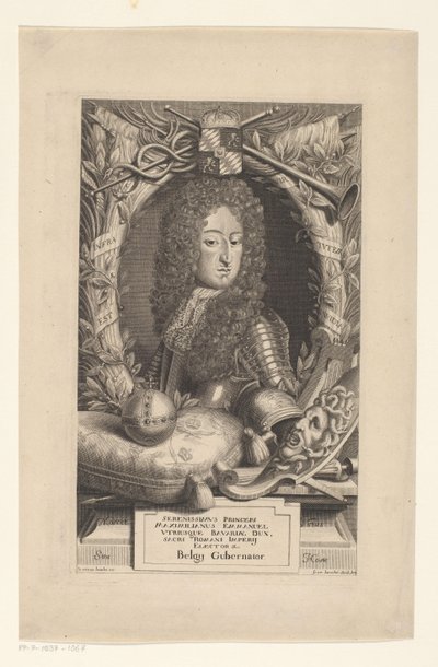 Ritratto di Massimiliano Emanuele, elettore di Baviera da Frans Bouche