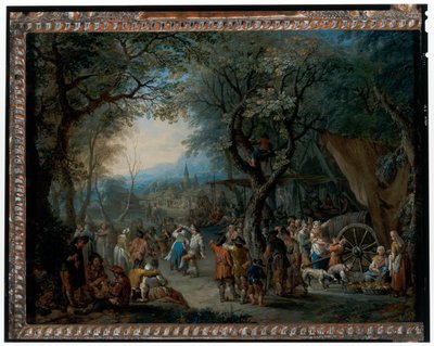 Fiera del villaggio da Frans Christoph Janneck