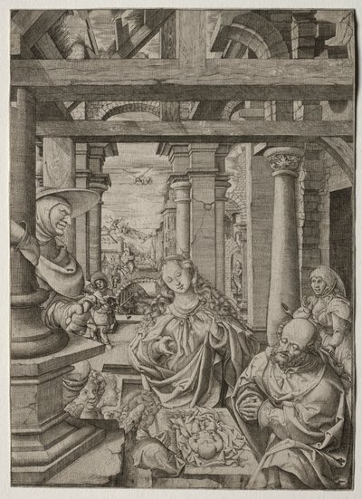 Adorazione dei pastori, c. 1522-1525 da Frans Crabbe van Esplegem