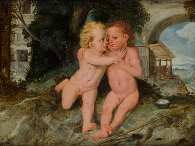 Bambino Gesù con Giovanni bambino da Frans Floris