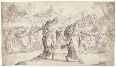 Giosuè fa giustiziare i cinque re degli Ammoniti (Storia di Giosuè) da Frans Francken (I)
