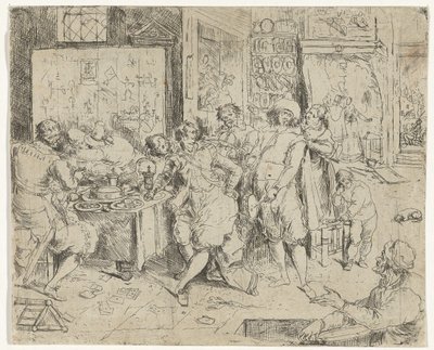 Il figliol prodigo sperpera la sua eredità da Frans Francken (III)