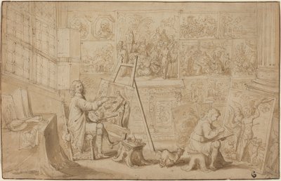 Studio di un Artista [recto] da Frans Francken the Younger
