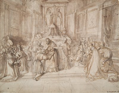 Investitura di un giovane uomo da Frans Francken the Younger