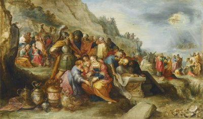 Gli Israeliti, dopo aver attraversato il Mar Rosso, alla tomba del patriarca Giuseppe, 1630 da Frans Francken the Younger