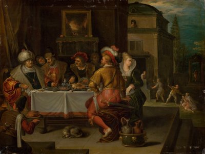 La parabola del ricco e del mendicante Lazzaro da Frans Francken the Younger