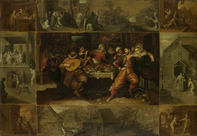 La parabola del figliol prodigo, 1620 da Frans Francken the Younger