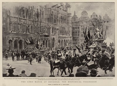 Il Sindaco di Londra a Bruxelles, la Processione Storica da Frans Gaillard