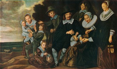 Un gruppo familiare in un paesaggio, 1647-50 da Frans Hals