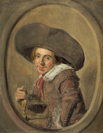 Un Giovane con un Grande Cappello da Frans Hals