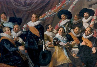 Banchetto degli ufficiali della Guardia Civica di San Giorgio da Frans Hals