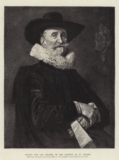 Johann van Loo, colonnello degli arcieri di San Giorgio da Frans Hals