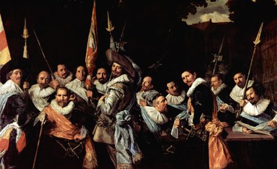 Riunione degli ufficiali e dei sergenti della Guardia Civica di Calivermen da Frans Hals