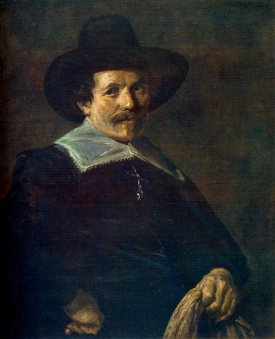 Ritratto di un uomo con guanti, c1645, 1912 da Frans Hals