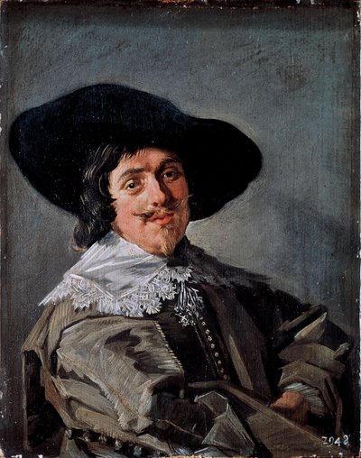 Ritratto di un uomo in un abito giallo-grigio da Frans Hals