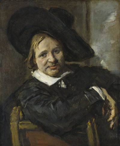 Ritratto di un uomo seduto, con un cappello morbido da Frans Hals