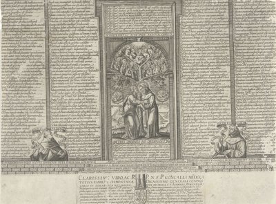 Cristo e San Francesco vicino a un albero con santi da Frans Heylan