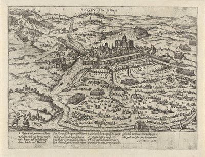 Assedio di Saint-Quentin, 1557 da Frans Hogenberg