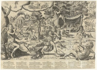 La via larga e la via stretta: allegoria del percorso umano da Frans Hogenberg