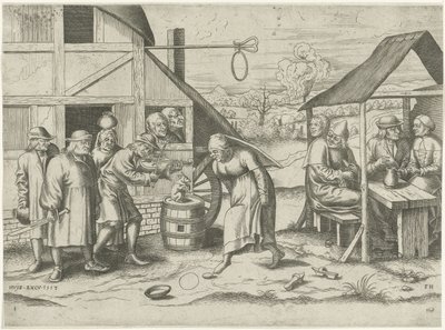 Contadina che balla la danza delle uova da Frans Huys