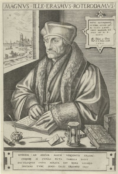 Ritratto di Desiderius Erasmus da Frans Huys