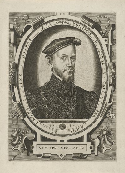 Ritratto del re Filippo II di Spagna da Frans Huys