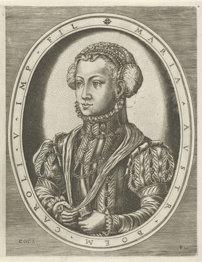 Ritratto della regina Maria di Boemia da Frans Huys