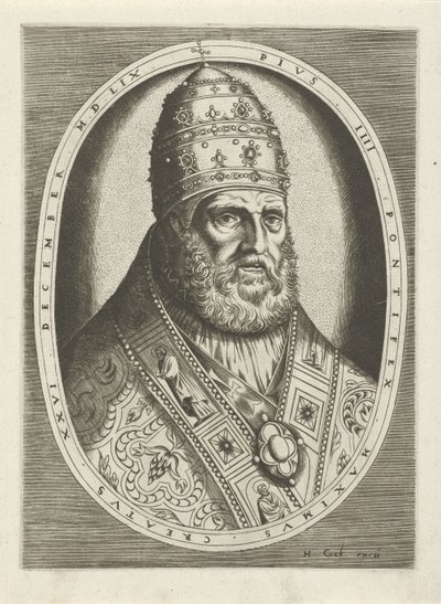 Ritratto di papa Pio IV da Frans Huys