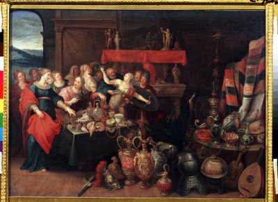 Achille riconosciuto da Ulisse tra le figlie del re Licomede da Frans II Francken