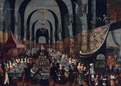 "Il banchetto di Baldassarre" Peinture de Franz Francken II dit le jeune (1581-1642) Collezione privata da Frans II Francken
