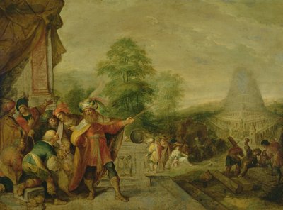 La costruzione della Torre di Babele da Frans II Francken