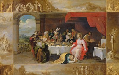Cristo nella casa di Simone il Fariseo, 1637 da Frans II Francken the Younger
