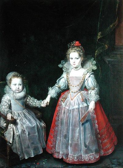 Philippe Emmanuel de Croy e sua sorella Marie da Frans II Pourbus