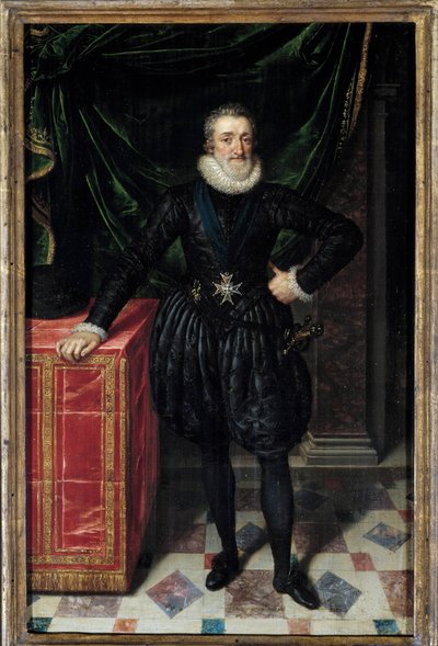 Ritratto a figura intera di Enrico IV con le insegne dell
