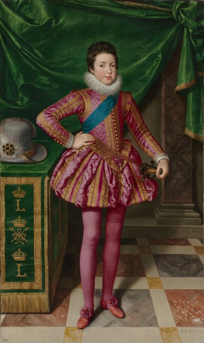 Ritratto del re Luigi XIII di Francia da Frans II Pourbus