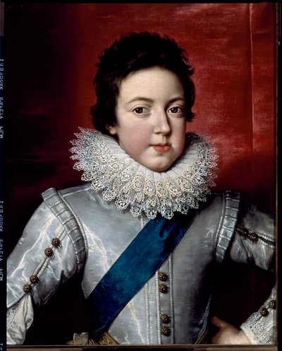Ritratto di Luigi XIII, Re di Francia e Navarra, c.1616 (dipinto) da Frans II Pourbus