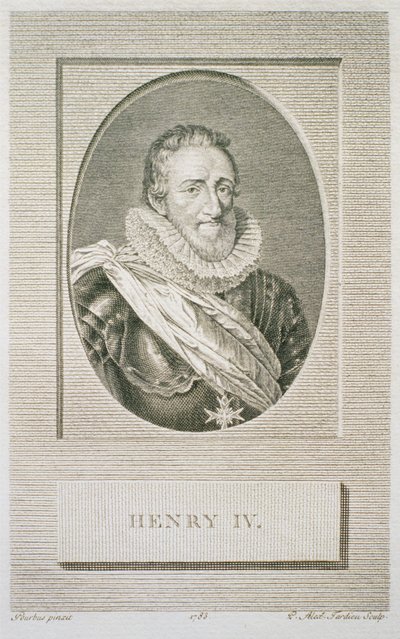 Enrico IV (1553-1610), inciso da Pierre Alexandre Tardieu (1756-1844), 1783 da Frans II after Pourbus