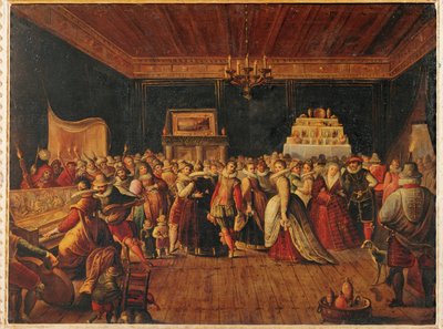 Una palla... (pittura su tela) da Frans II the Younger (school of) Francken