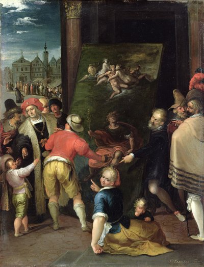 Apelle e il Calzolaio, 1610-15 da Frans II the Younger Francken