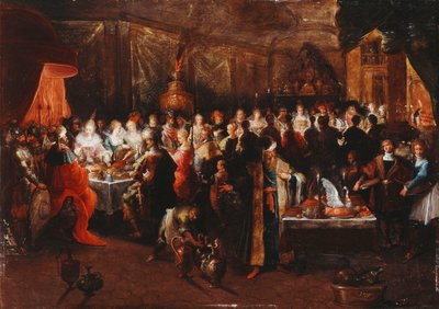 Il banchetto di Baldassarre da Frans II the Younger Francken