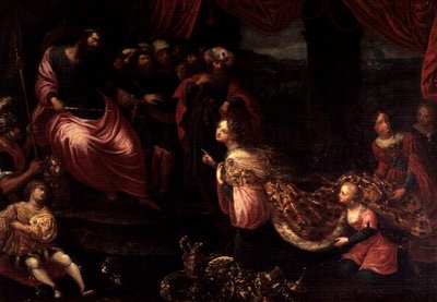 Re Salomone e la Regina di Saba da Frans II the Younger Francken
