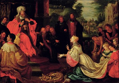 Salomone e la Regina di Saba da Frans II the Younger Francken