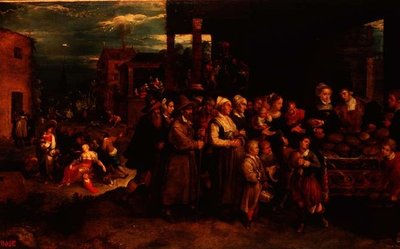 Le sette opere di misericordia, c.1617 da Frans II the Younger Francken