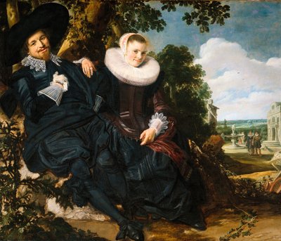 Ritratto di matrimonio di Isaac Abrahamsz Massa e Beatrix van der Laen, 1622 da Frans I Hals