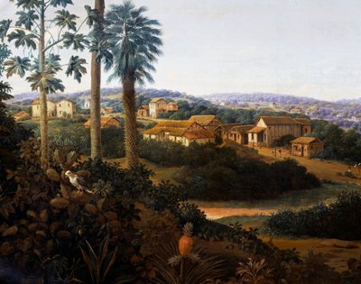 Villaggio di Serinhaem in Brasile o La casa di un piantatore di canna da zucchero in Brasile da Frans Post