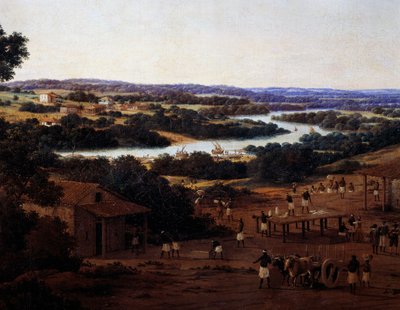 Veduta di Engenho Real in Brasile, (dettaglio) da Frans Post