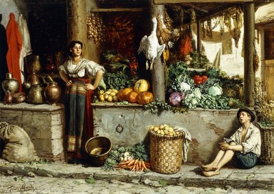 Un marché aux légumes da Frans Meerts