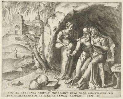 Lot e le sue figlie da Frans Menton
