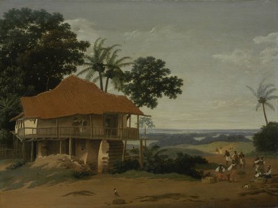 Paesaggio brasiliano con casa di lavoratore, c.1655 da Frans Post