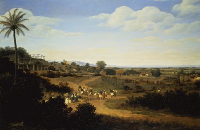 Veduta panoramica in Brasile da Frans Post